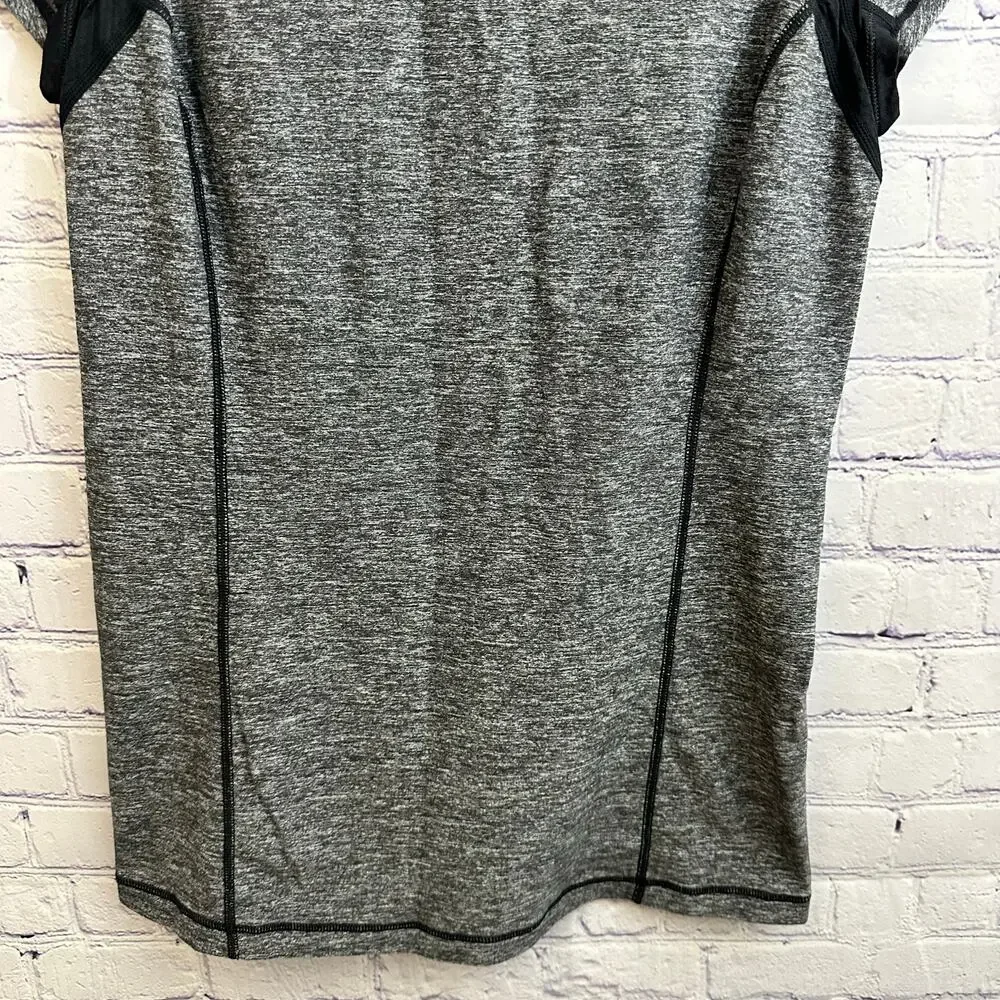 Lululemon Run Full Tilt Short Sleeve Shirt Heathered Black Women's 8 Athletic - Picture 6 of 8